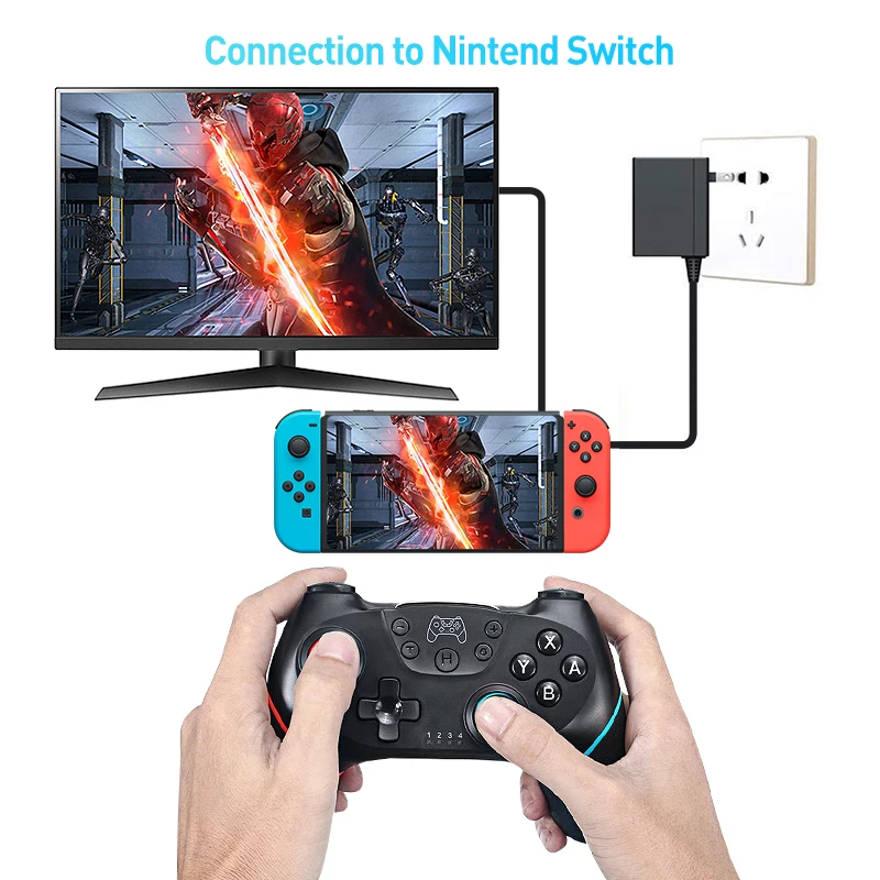 Wireless Bluetooth for Nintendo Switch & OLED Lite PC Controller Gamepad Joystick Control Computer Game Pad Mando Command Gaming photo 2