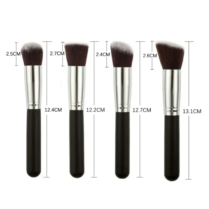 10 Pcs/kit Soft Fluffy Professional Synthetic Makeup Brush Set Cosmetics Foundation Blending Blush Contour Makeup Tools photo 6