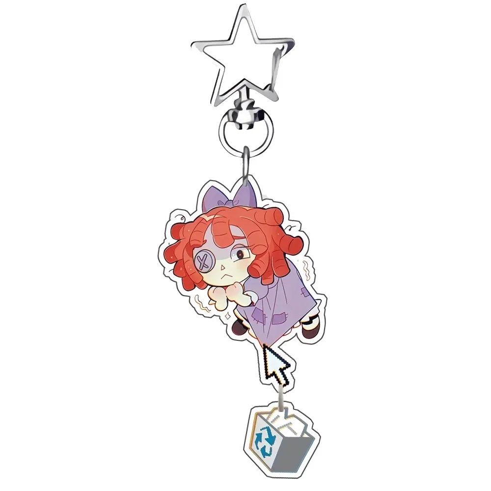 Anime For TADC Pomni Jax Ragatha Zooble Caine Peripheral 5cm Acrylic Keychain Custom Cartoons Backpack Pendant Exquisite Gift photo 6