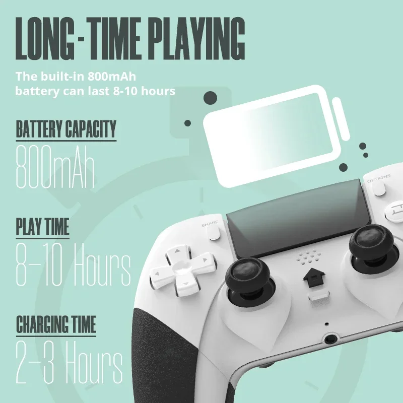 DATA FROG Wireless Game Controller For PS4 / For PS4 Pro / For PS4 Slim, Gamepad Joystick For PC Dual Vibration Controller photo 3