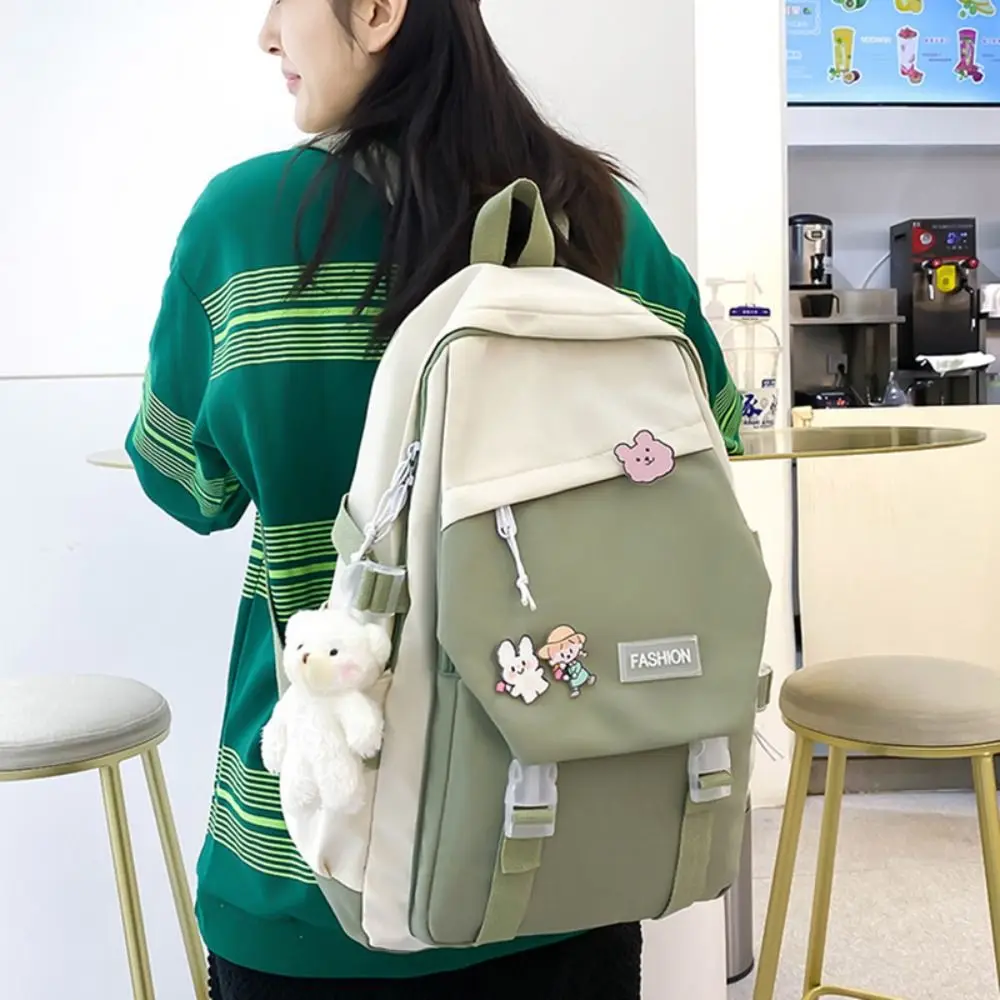 Multifunctional Waterproof Book Bag Nylon Large Capacity Backpack College Bag Travel photo 4