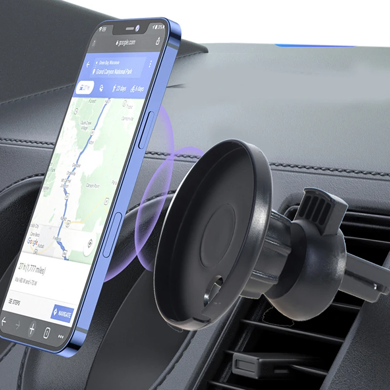 Car Phone Mount Bracket Air Vent Charger Holder For Magsafe Charger Base photo 1