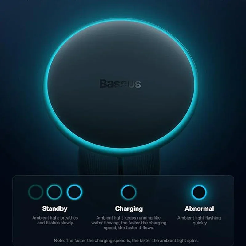 Baseus Magnetic Wireless Charger Car Phone Holder 15W Fast Charging Wireless Car Charger Holder For iPhone 16 15 14 13 Car Mount photo 6