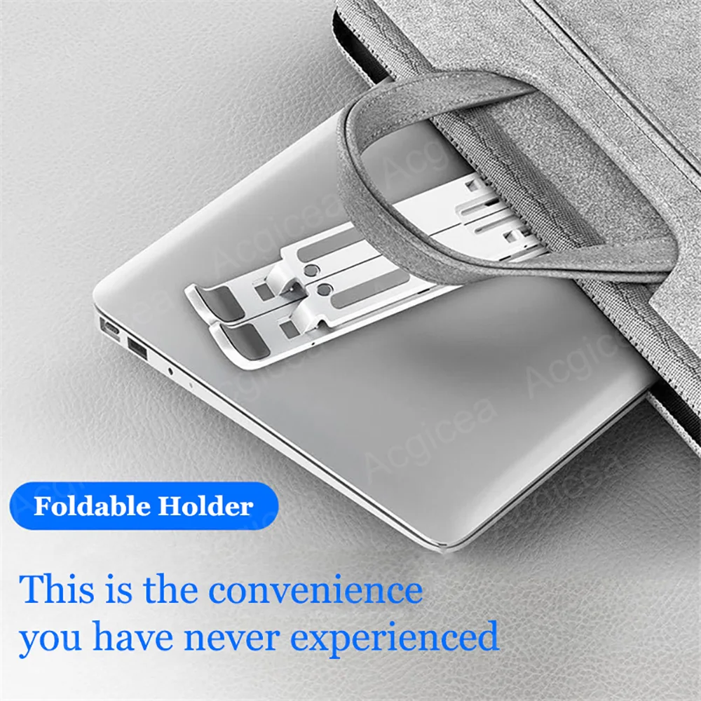 7 Levels Laptop Stand Portable Foldable ABS Tablet Computer for Macbook Apple  Air Pro Lenovo Bracket Universal Pad PC Holder photo 2