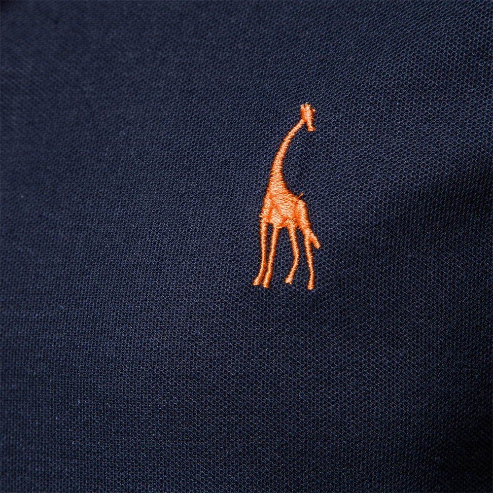 AIOPESON Embroidery 35% Cotton Polo Shirts for Men Casual Solid Color Slim Fit Mens Polos New Summer Fashion Brand Men Clothing photo 4