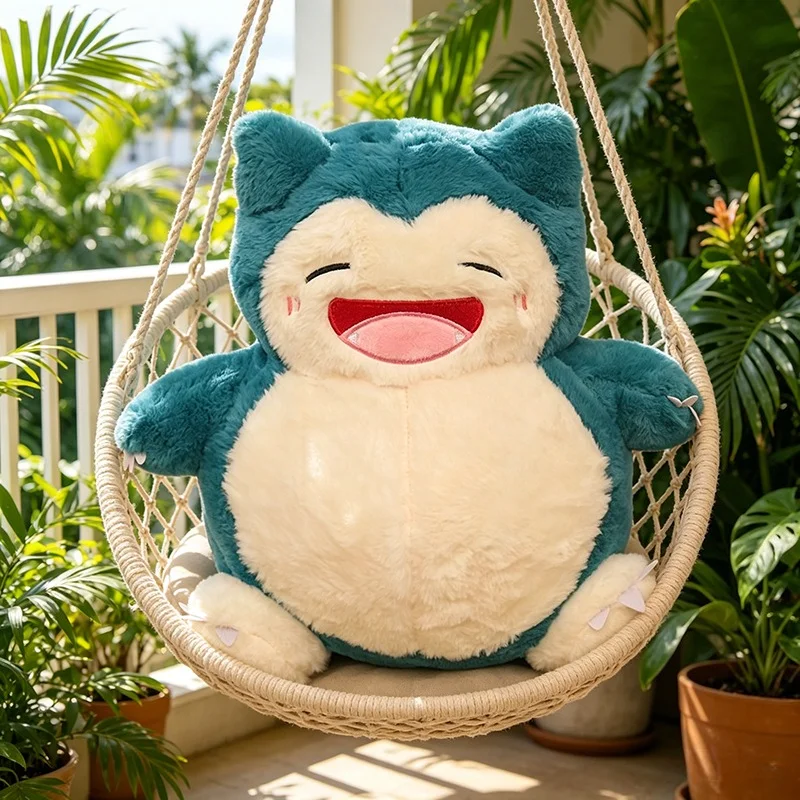 35cm Pokemon Snorlax Plush Toy Cute Sleeping Stuffed Animal Soft Kawaii Anime Doll Big Belly Hugging Pillow Christmas Gift Kids photo 3