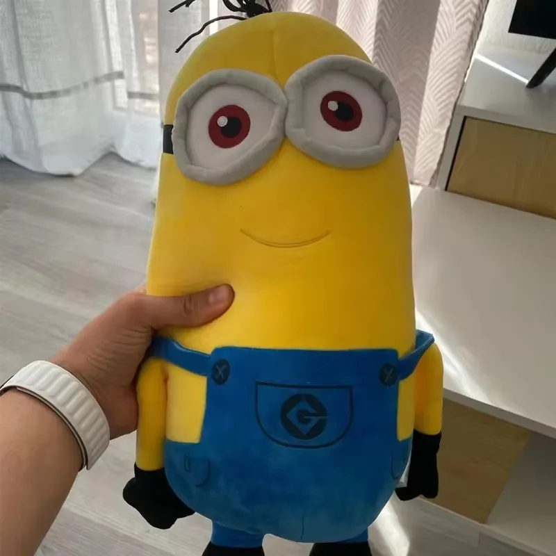 Cute Minions Movie Characters Yellow Plush Toys Bob Stuart In Jeans Soft Dolls Toys & Hobbies Christmas Birthday Gift 1pcs photo 2