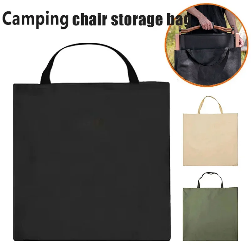Camping Chair Storage Bag , 2 size ,3 Color, Outdoor Folding Waterproof Chair Tote Bag Heavy Duty (black khaki green) photo 2