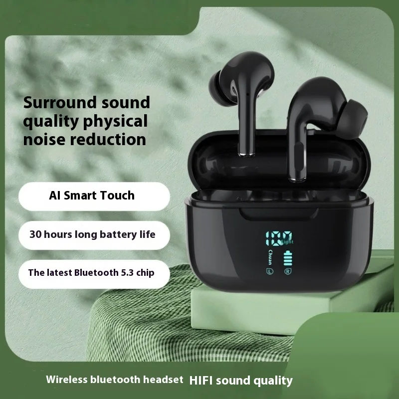 Wireless Bluetooth Earphones HIFI Stereo Sound ENC Headphones Power Display Earbuds For XIAOMI Samsung TWS Music Headset photo 2