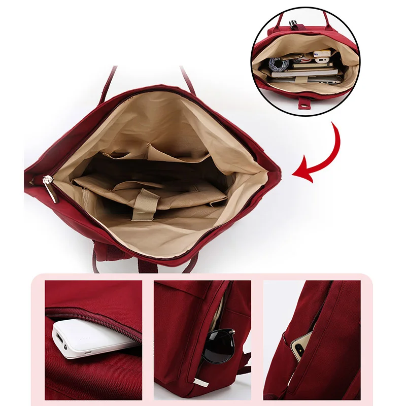 Schoolbag Female College Student Large Capacity Backpack 2026 New Niche Notebook 14Inch Computer Bag Girls Backpack photo 6