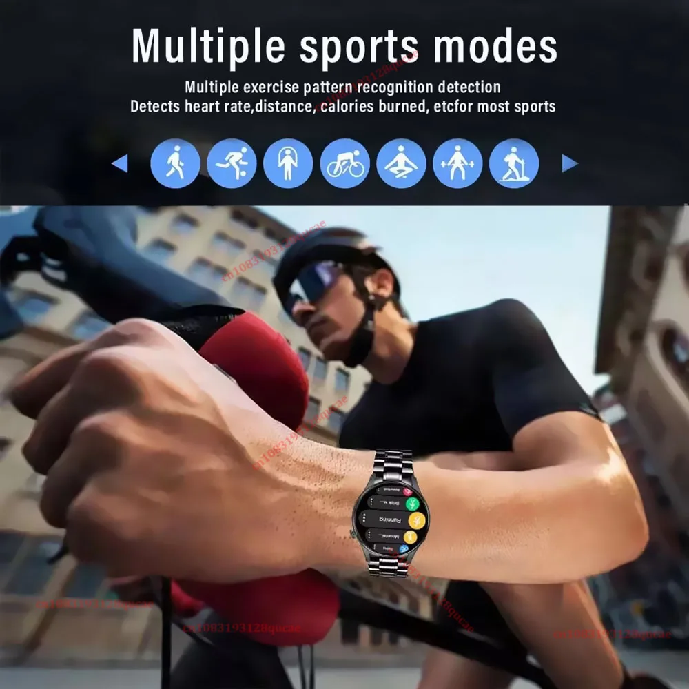 2026 New Smart Watch Men AMOLED HD Screen GPS Motion Trajectory Heart Rate Bluetooth Call SmartWatch Waterproof Android iOS Ht30 photo 6