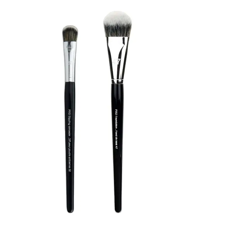 KSHBO 2pcs/Set Women's Foundation Brush Set 47 Broom Head Liquid Makeup Base Brushes for Face Shadow Repairing Beauty Tools photo 2