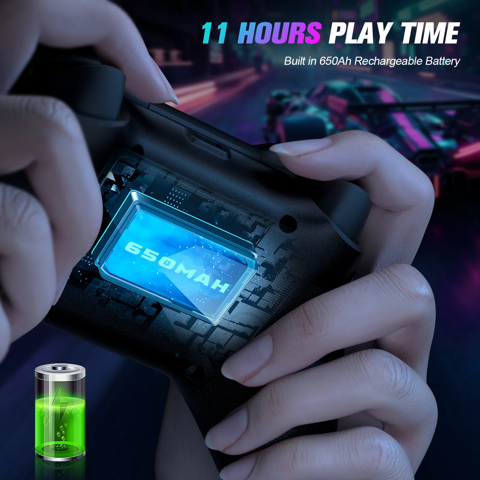 RGB Wireless For Xbox Controller Xbox One/xbox Series X/S/PC With 650mah Battery Gamepad Multi-Function Joystick Controller photo 6