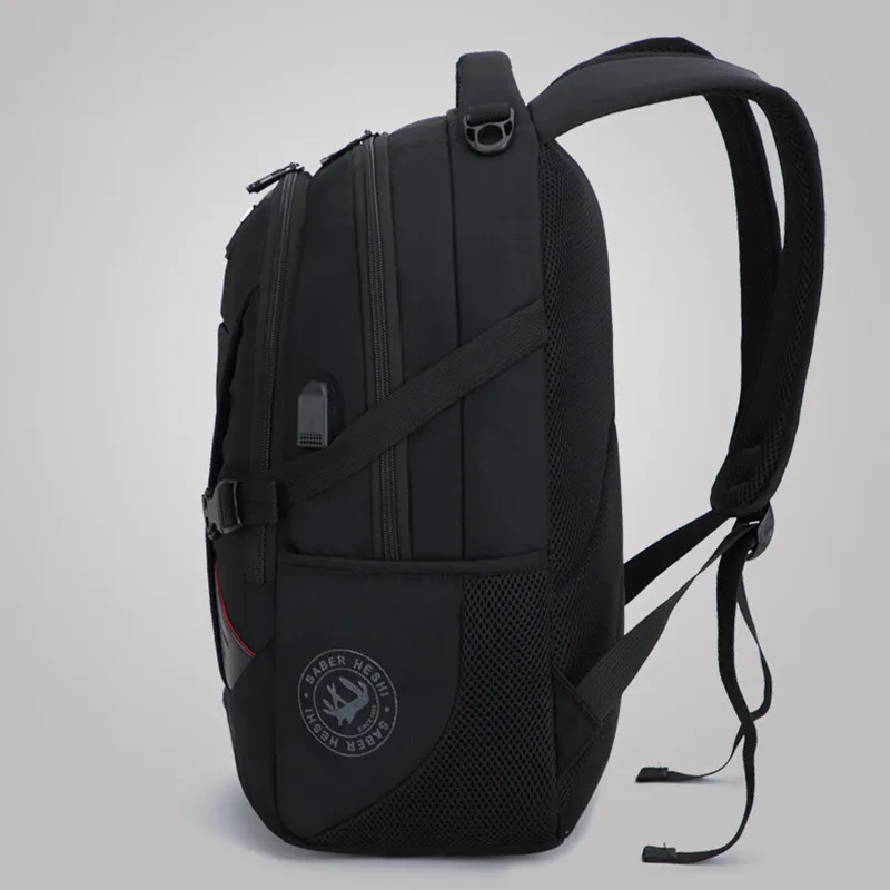 Men Multifunction USB Charging Fashion Business Casual Travel Anti-Theft Waterproof 17 Inch Laptop Backpack School Bag photo 3