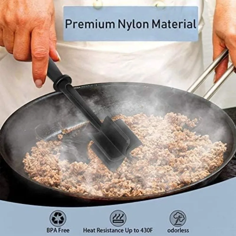 Meat Chopper Ground Beef Masher Tool for Hamburger photo 5