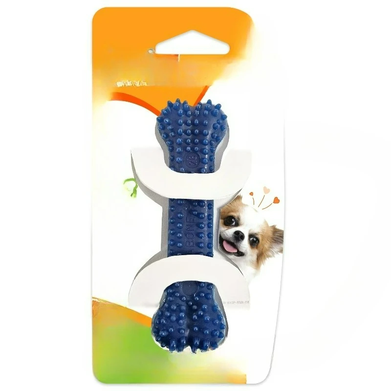 Textured Bone Dog Toy, Dog Chew Toy, Chicken Flavor, X-Small, 1 Count photo 2