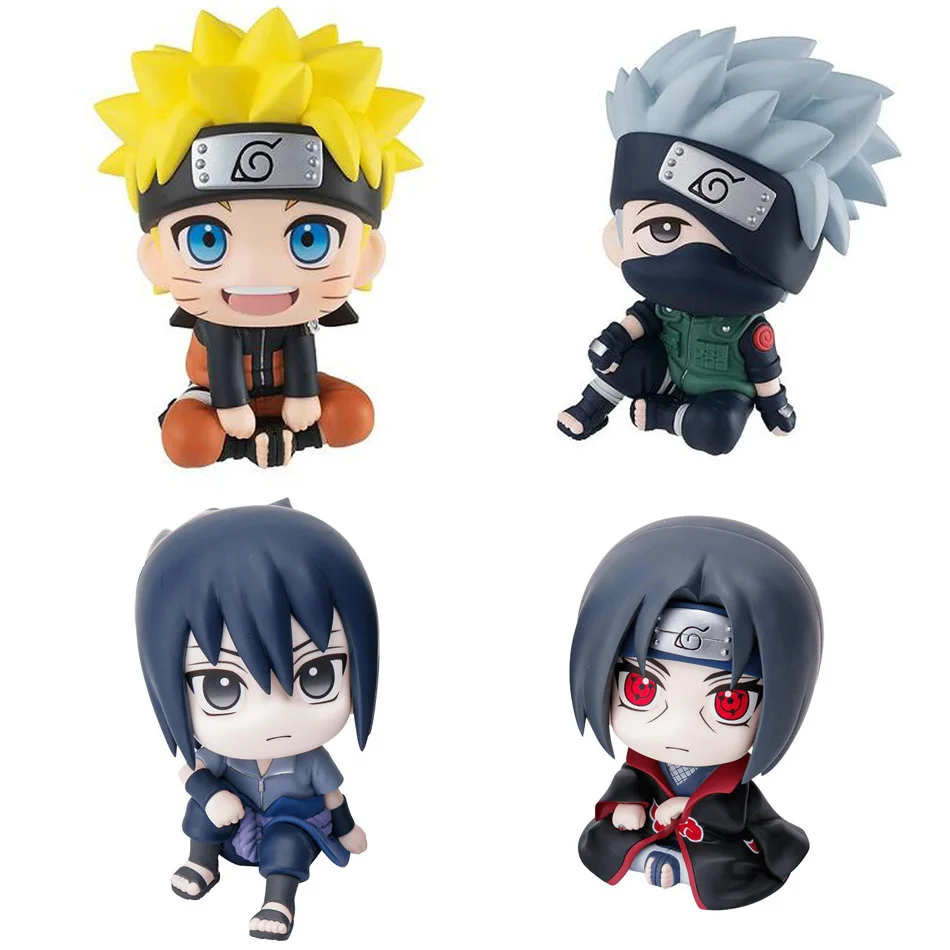 9cm Naruto Anime Figure Uzumaki Naruto Kakashi Uchiha Sasuke Itachi Cute Toys Q Figurals Action Figurine Model photo 1
