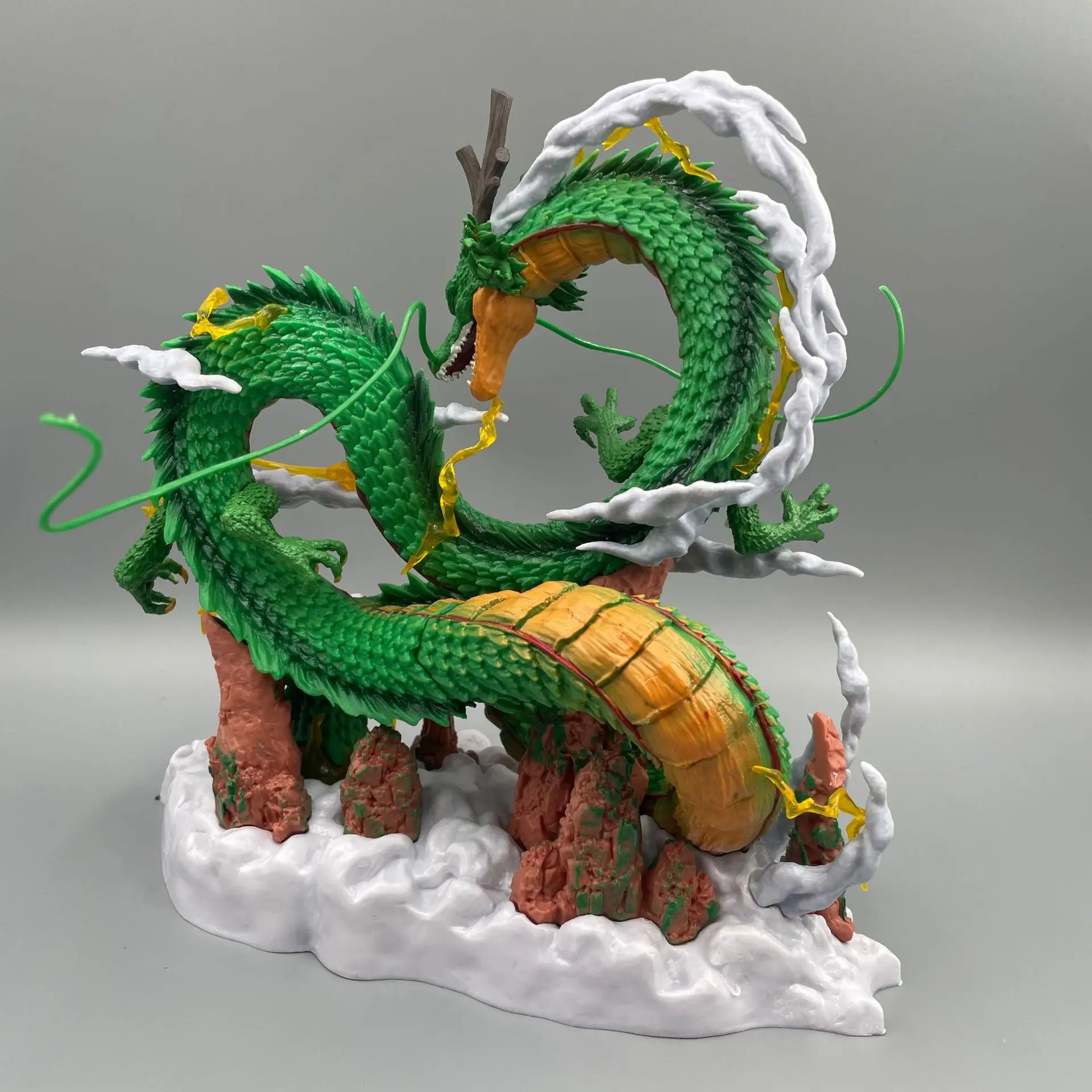 24cm Dragon Ball Anime Figure Shenron Figure Goku And Shenron Figurine Model Pvc Statue Doll Collection Room Toy Gifts photo 4