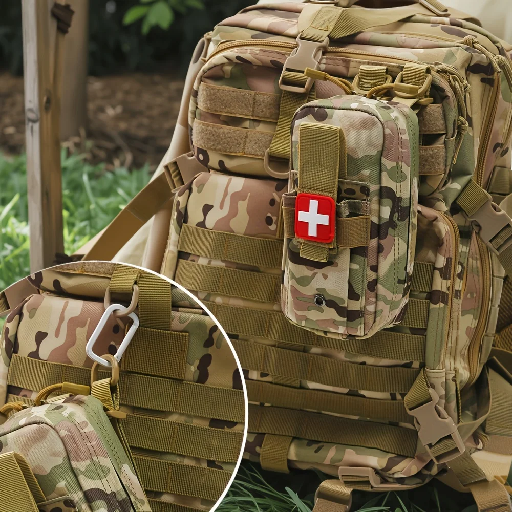 Tactical First Aid Kit Tourniquet Medical Rescue Molle Pouch Survival Gear for Camping Hiking Emergency Preparedness photo 5