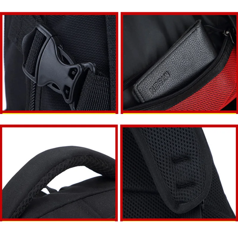 Men Multifunction USB Charging Fashion Business Casual Travel Anti-Theft Waterproof 17 Inch Laptop Backpack School Bag photo 6
