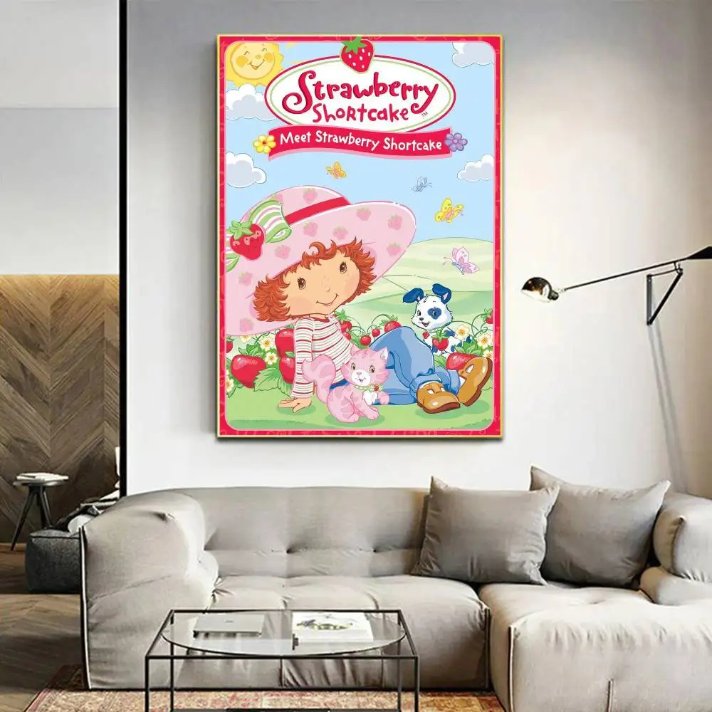 S-strawberry-shortcakeS Classic Anime Poster Waterproof Paper Sticker Coffee House Bar Room Wall Decor photo 5