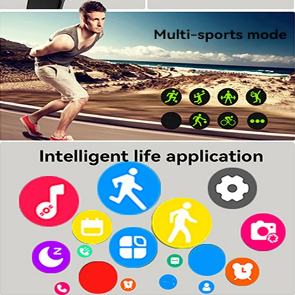 2026 New Men's Smart Watch Women's Gift 2.01inch HD Full Touch Screen Sports Fitness Watch Electronics Bluetooth Talk Smartwatch photo 6
