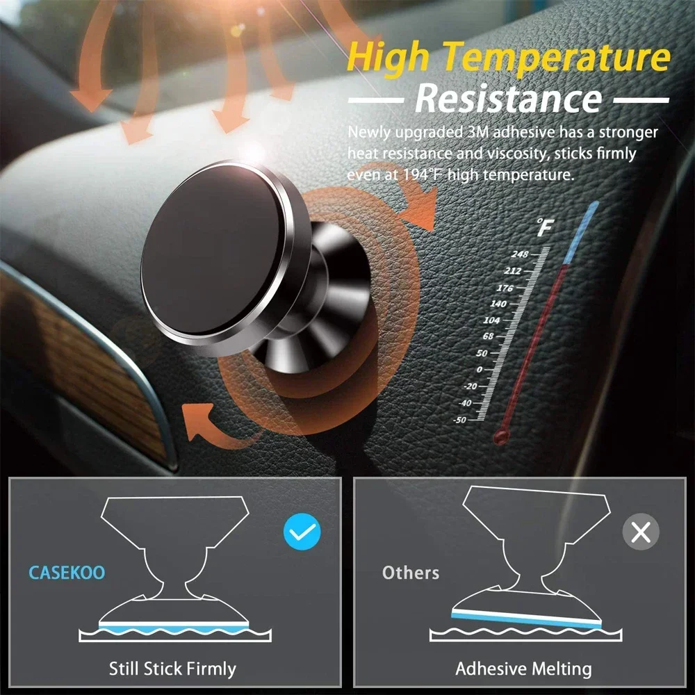 Magnetic Car Phone Holder Magnet Mount Mobile Cell Phone Stand GPS Support For iPhone 14 13 12 Pro Xiaomi Huawei Samsung Oneplus photo 5