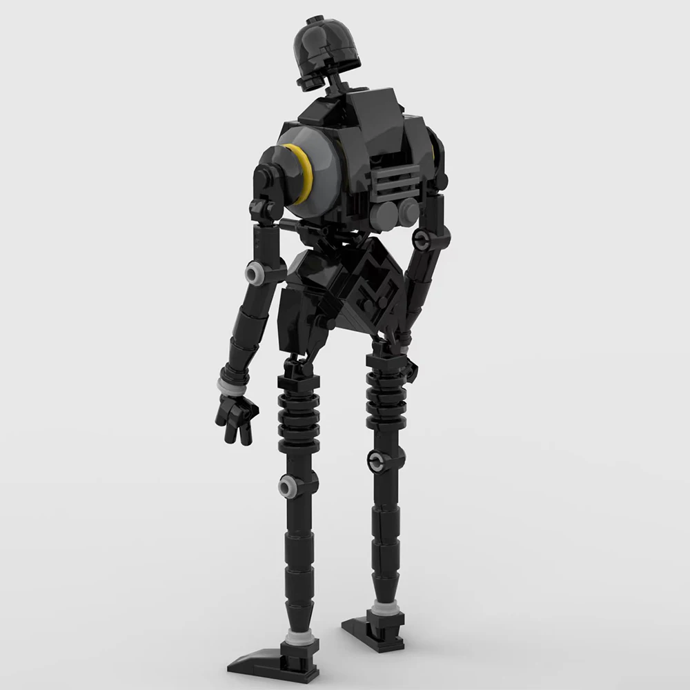 Sci-Fi Combat Droid Model Kit, MOC Building Robot Figure, Detailed Collectible Display Set photo 3