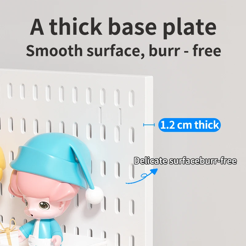 Home Study Storage Pegboard: Suitable for Displaying Figurines, Desk-Top Standing & Clip-On Storage for Furniture Items photo 3