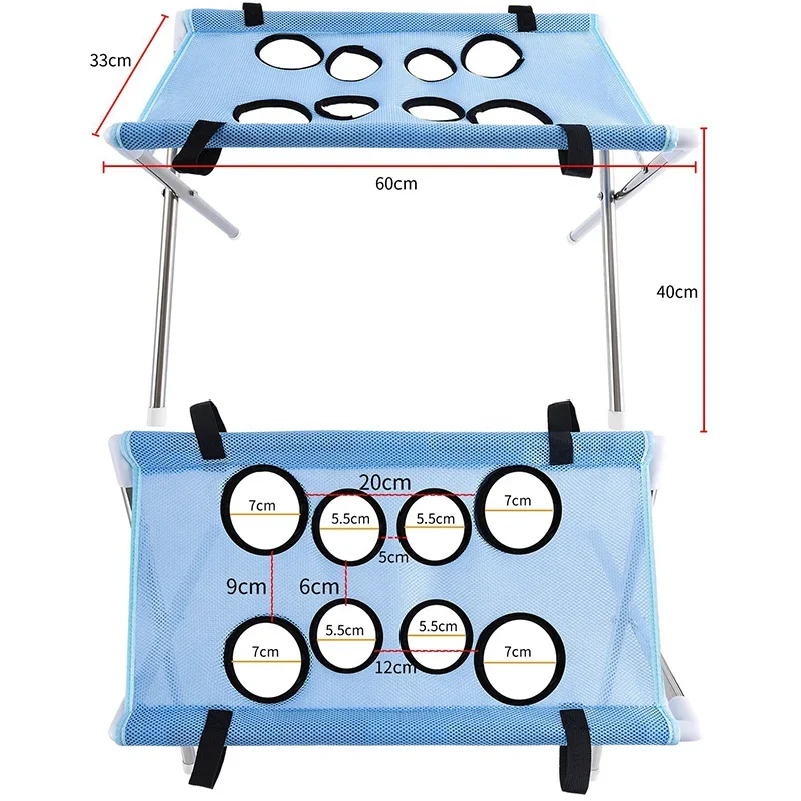 Portable Pet Grooming Bath Suspended Bed Frame With Brackets Breathable Washable Mesh Foldable Storage Pet Bath Drying Rack photo 6