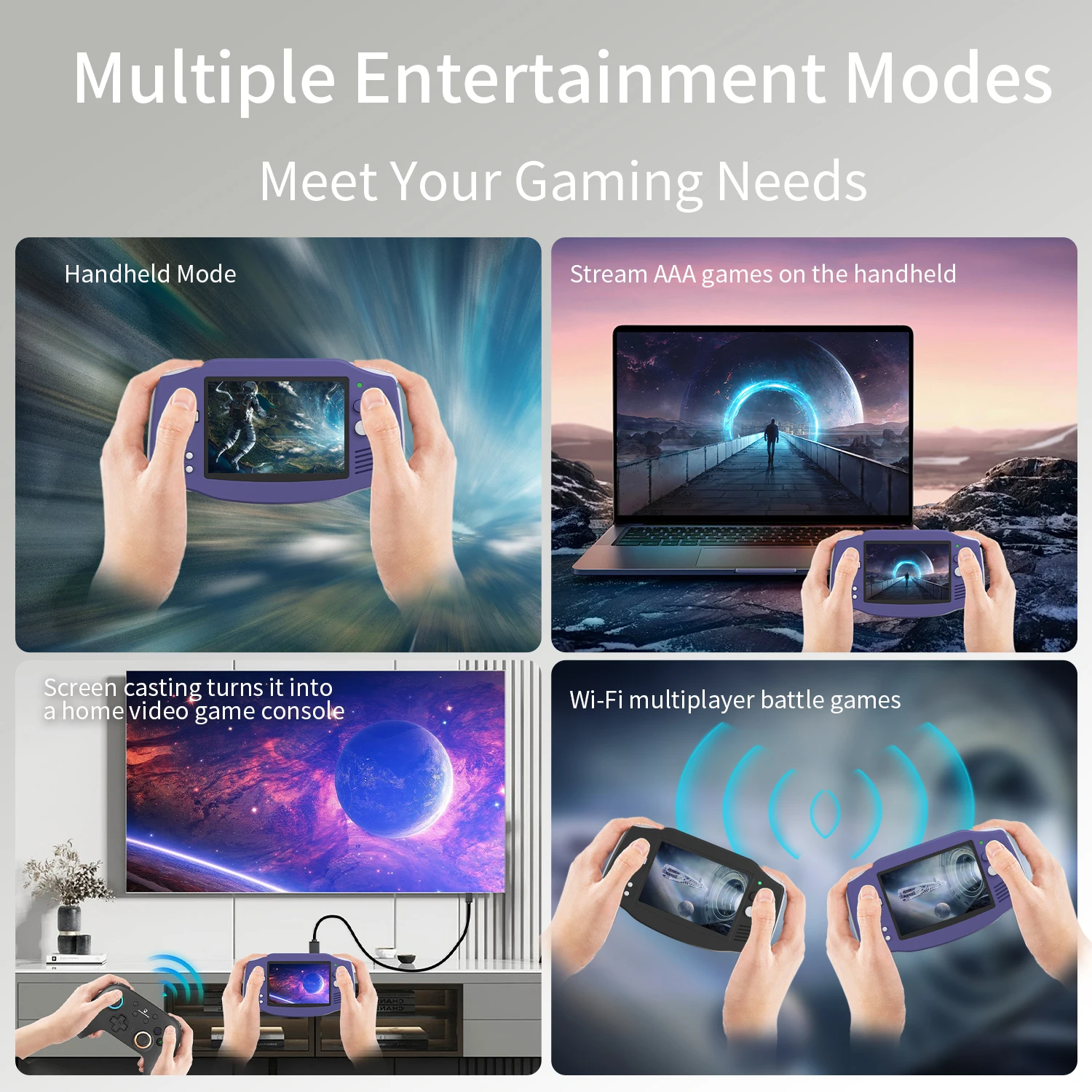 ANBERNIC RG34XX Retro Handheld Game Console 3.4" IPS Screen Linux 64-bit Video Gaming Player Support WiFi Bluetooth HD TV Output photo 4