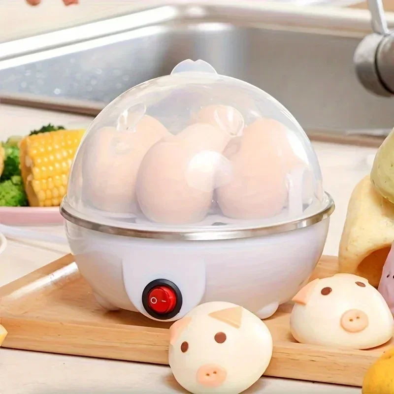 Electric Egg Cooker Single Egg Boiler Mini Steamer Kitchen Steamed Rapid Breakfast Cooking Appliances Kitchen Cooking Machine photo 3