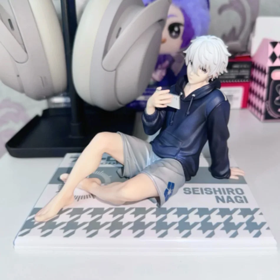 In Stock BLUE LOCK Action Figures Nagi Seishiro Anime Figure Sitting Figurine PVC Collectible Model Kids Doll Toys Gifts photo 2
