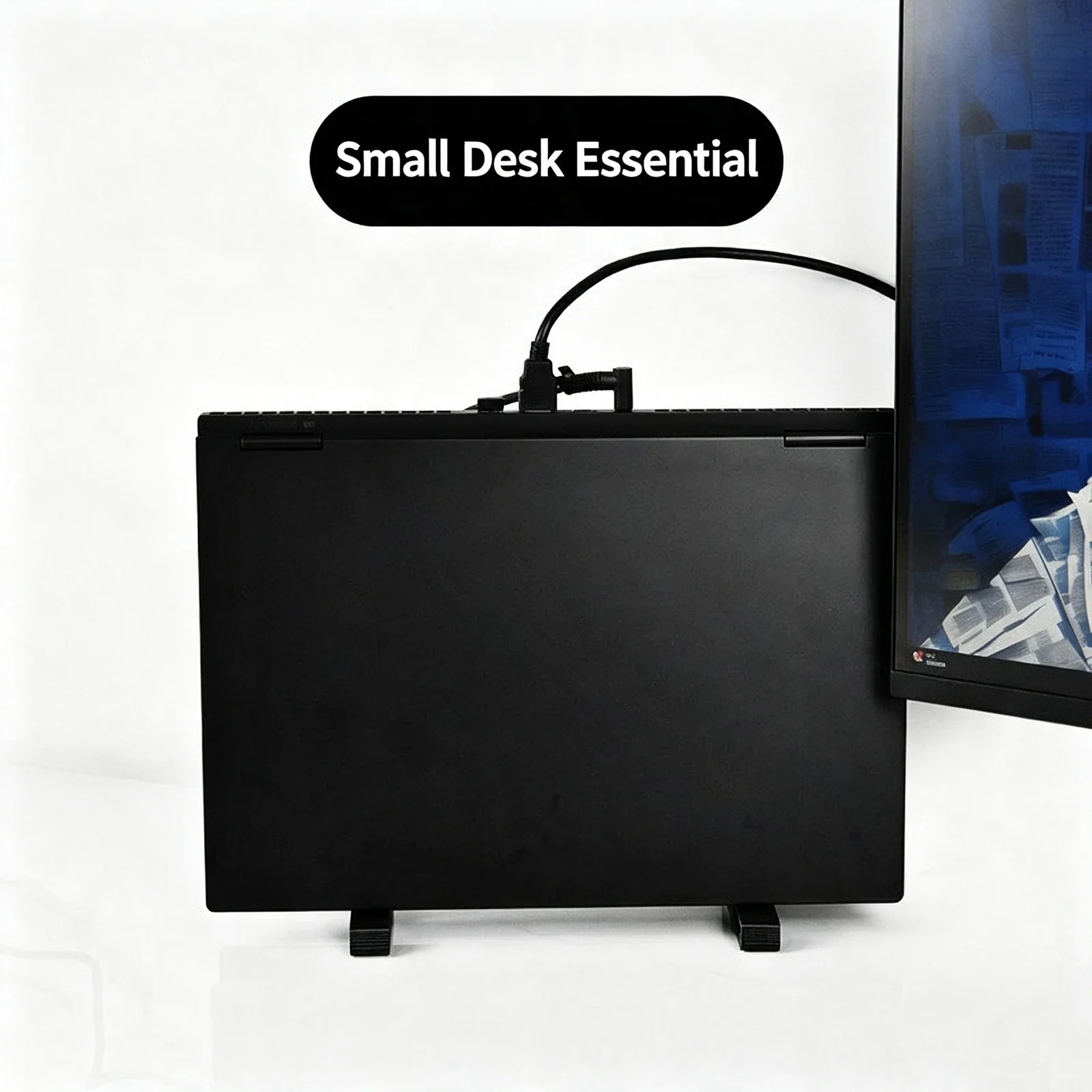 Laptop Vertical Stand Dual‑Use Desktop Holder With Anti‑Slip Strip For Laptop Tablet Phone Space‑Saving Upright Support Bracket photo 4