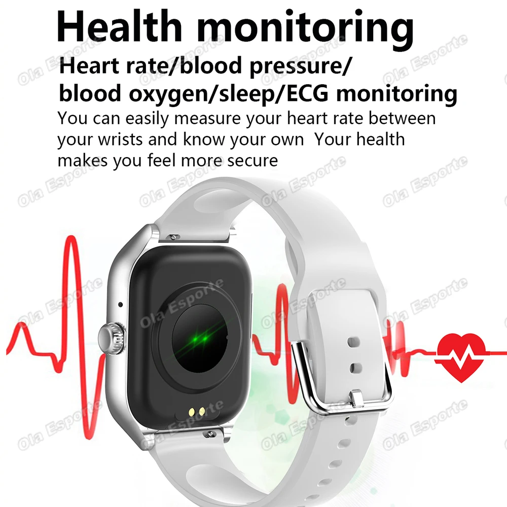 Men Women Smart Watch 2.01'' Waterproof Fitness Sport Watch Answer Call Sleep Sport Pedometer Information Alerts Smartwatch Ht30 photo 4