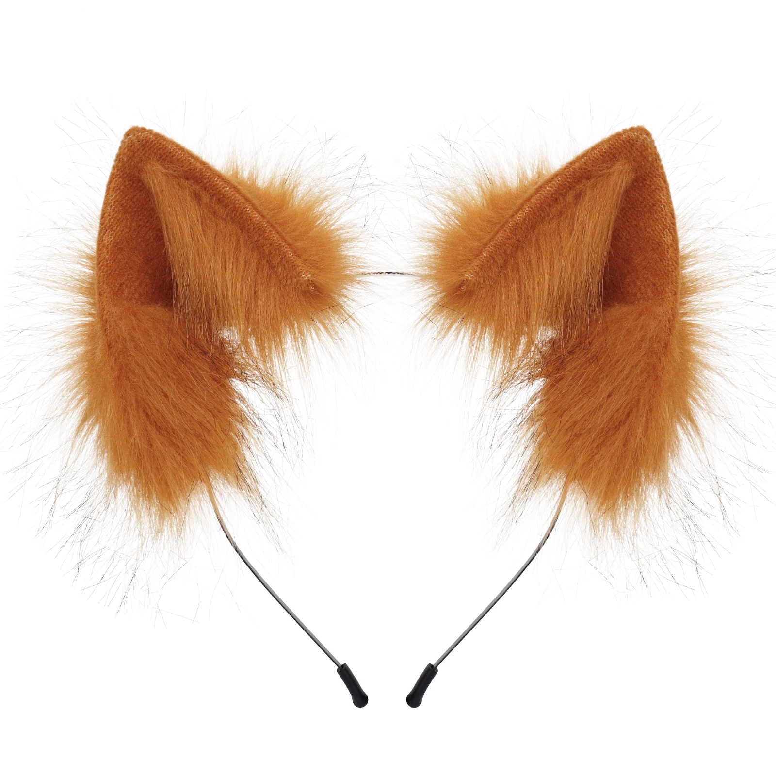 Handmade Faux Fur Animal Ears Headband Furry Cat Fox Ear Hairhoop Headwear Costume Accessory for Cosplay Masquerade photo 6