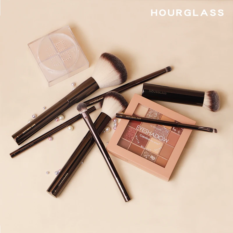 Hourglass Makeup Brush Set & Kit Include Powder Foundation Concealer Lip Blusher Bronzer Eyeshadow Eyeliner Highlight Brush photo 5
