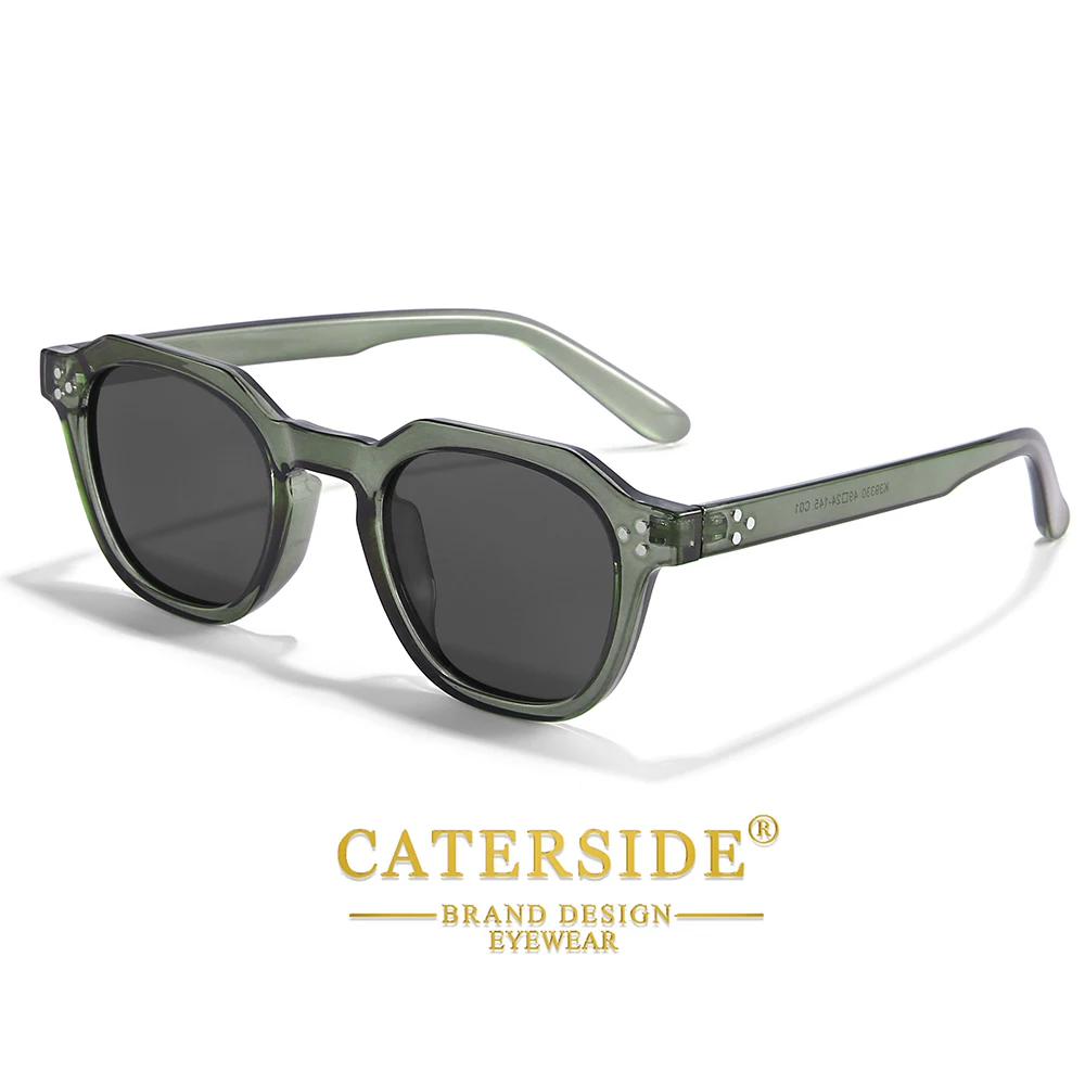 CATERSIDE Retro Polarized Sunglasses Men Ultralight TR90 Frame Polygon Women Sun Glasses Outdoor High Quality Travel  Eyewear photo 4