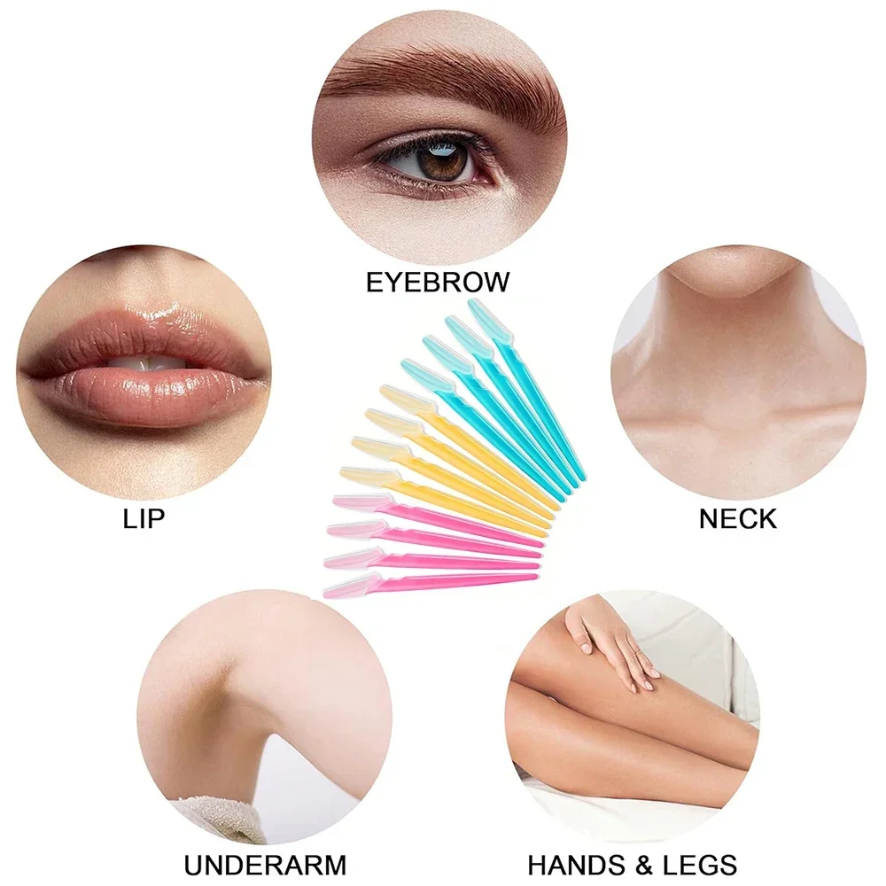 Razor Set Eyebrow Multipurpose Face Razors For Women and Men Dermaplaning Tool  Easy To Use Cutter Shaver Blades Makeup Tools photo 4