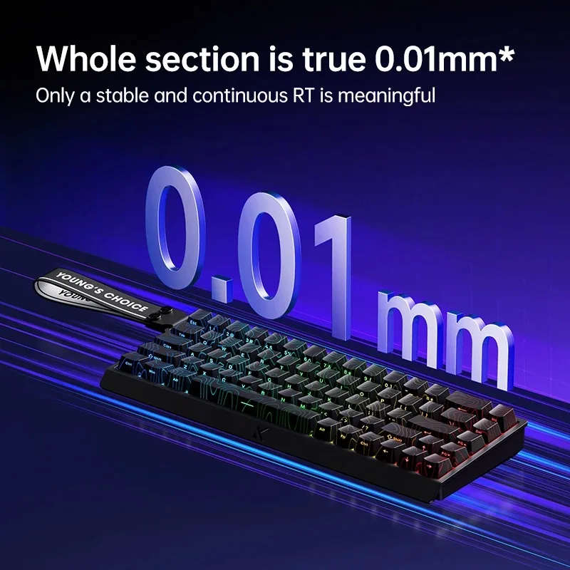MCHOSE ACE68 Magnetic Keyboard Wired Mechanical Gaming 0.01mm RapidTrigg 8000Hz SOCD/Rs 0.125ms 128K Sampling Rate for Logitech photo 2