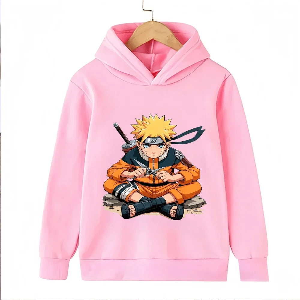 Naruto Kids Hoodie Anime Uzumaki Naruto Printed Sweatshirt for Boys Girls Children Casual Long Sleeve Pullover Top Autumn Winter photo 6
