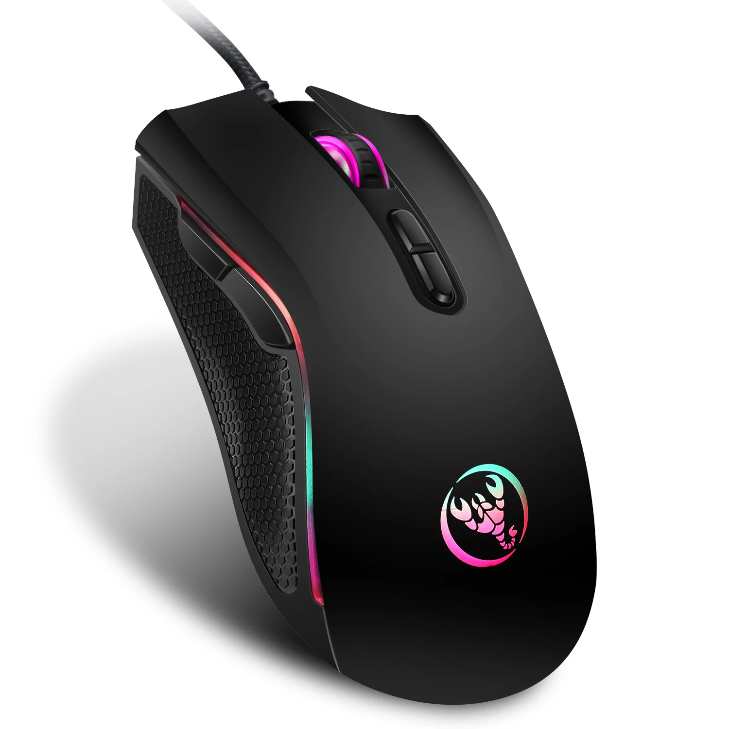 New 61keys Wired White Black Keyboard RGB Gaming Mouse Office Kit Backlight Keyboard and Mouse Combos for PUBG Gamer photo 5
