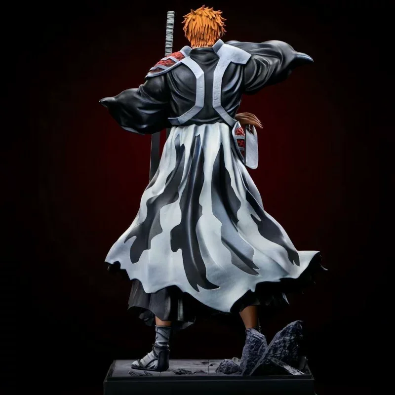 35cm Bleach Dual Blades Ichigo Kurosaki Figure Thousand-Year Blood War Anime Statue Desktop Ornament Collect Model Toy Boys Gift photo 5