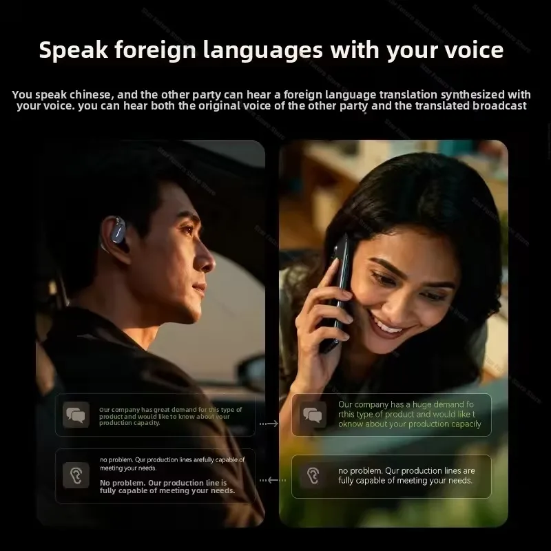MONSTER AC530plus Version Wireless Bluetooth 6.0 earphones Large Speaker Ear-hook AI Intelligent Translation Headset Good Gift photo 3