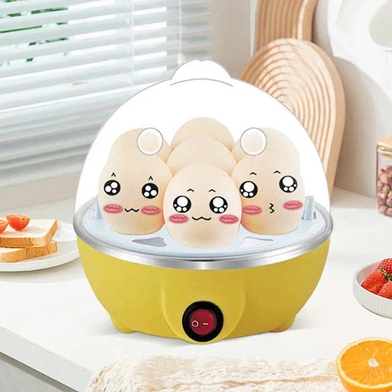 Electric Egg Cooker Single Egg Boiler Mini Steamer Kitchen Steamed Rapid Breakfast Cooking Appliances Kitchen Cooking Machine photo 5