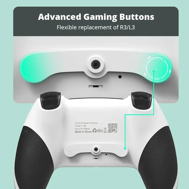 DATA FROG Wireless Game Controller For PS4 / For PS4 Pro / For PS4 Slim, Gamepad Joystick For PC Dual Vibration Controller photo 5