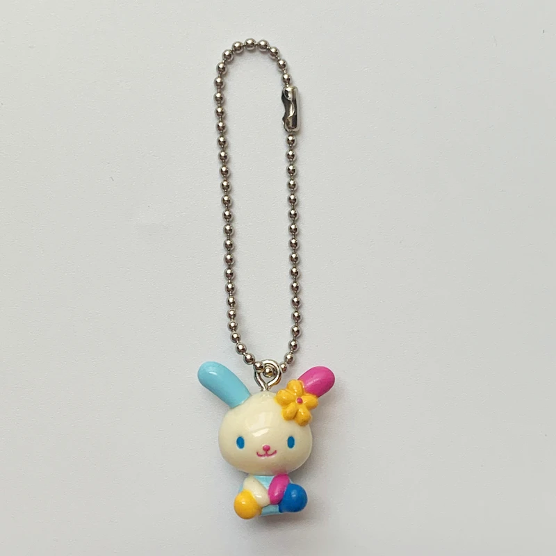 NEW Cute Usahana Keychain Cartoon Anime Bunny Kawaii PVC Keychains Mascot Charm Mini Small Key Chain Keyring Keyholder photo 3