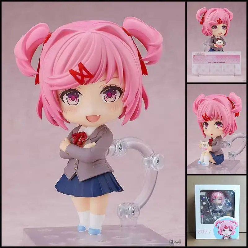 Doki Doki Literature Club Figure Monika Sayori Natsuki Yuri Movable Joint Action Figure PVC Anime Collectible Model Desk Decor photo 6