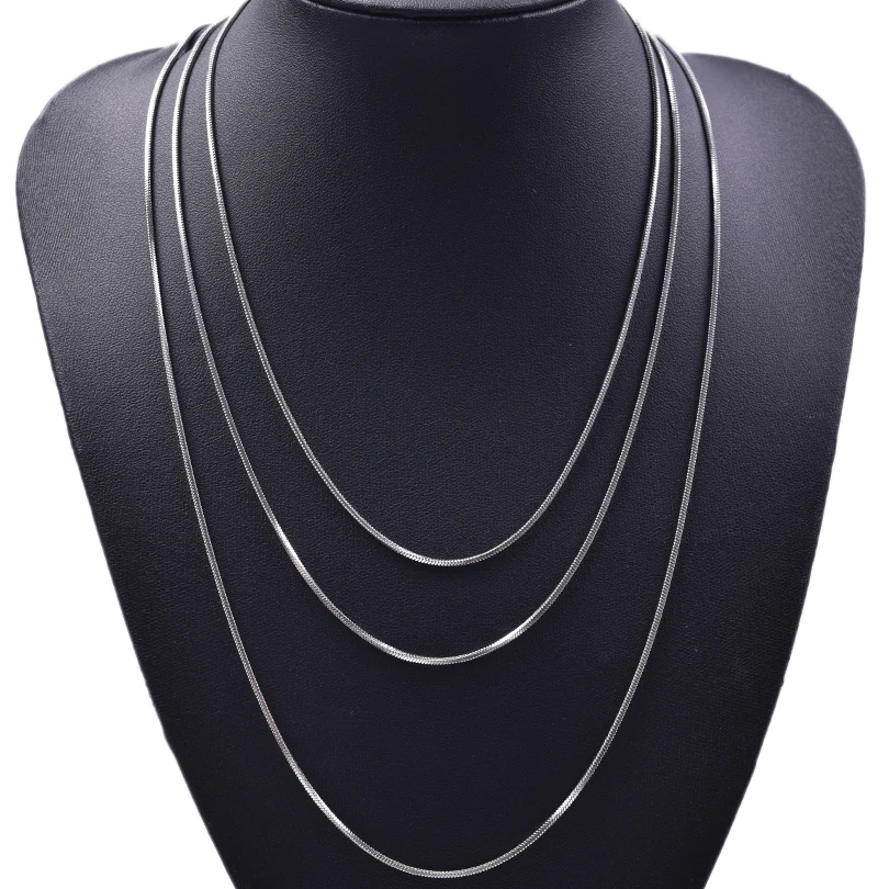Wholesale 45/50/60/70cm Snake Long Chain Necklace Stainless Steel Necklaces For Women Men Jewelry Neck Chokers Catenina Collana photo 4