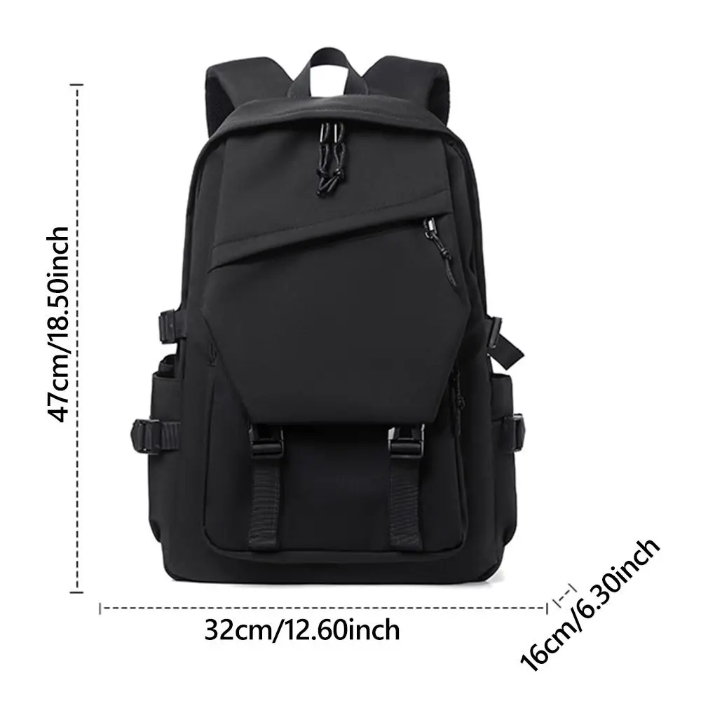 Fashion Business Men's Backpack Black Lightweight Travel Backpack Waterproof Large Capacity Laptop Backpack photo 6